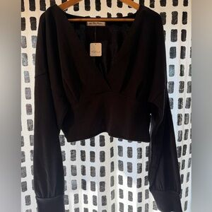 Free People V-Neck Women's Top